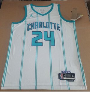 Maillot de Basket #24 Miller Charlotte Hornets Blanc